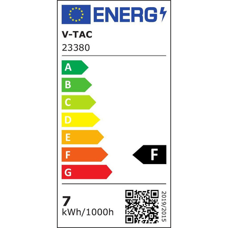 Lampka Biurkowa Nocna V-TAC 7W LED Bursztyn 18x47cm 3000K 