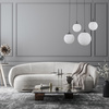 Lampa wisząca ESME White 4xE27 listwa