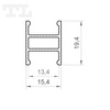 LED P4-10 Profil 2000 mm anod (nr kat 8641002)