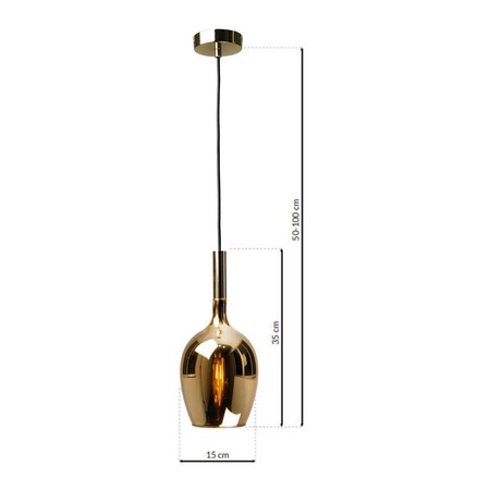 Lampa wisząca TANGO GOLD 1xE14