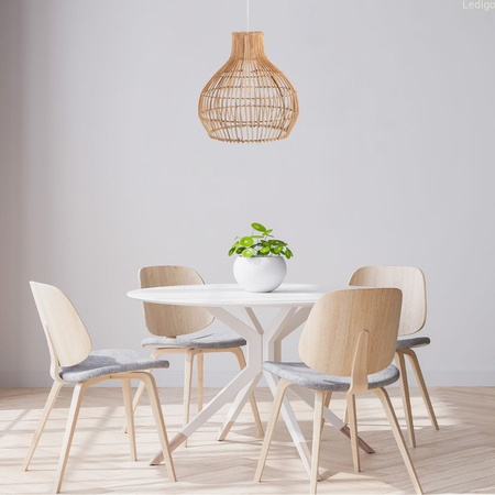Klosz drewniany Harmony walec rattan