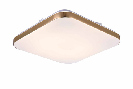 Light prestige Babilon plafon kwadratowy średni 4000K złoty LP-335/1C M 4GD square