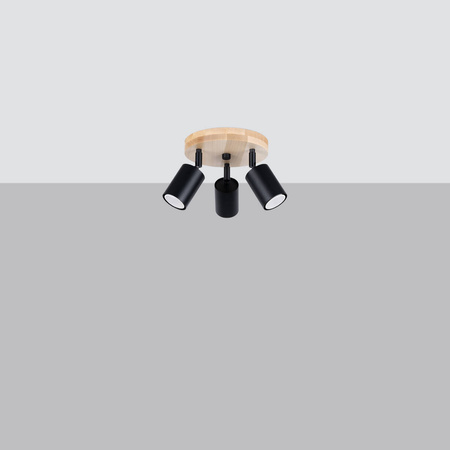Lampa sufitowa VERDO 3P czarny