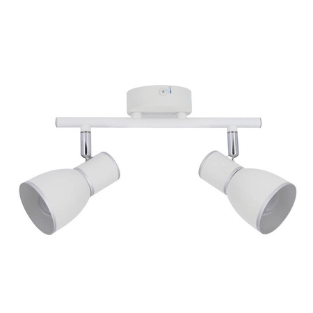 Lampa ścienna listwa 2X40W E14 biały/chrom FIDO 92-63373