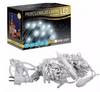 Lampki choinkowe 100 LED P65 białe zimne IP65 biały przewód 10m