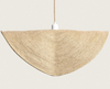 Naturalna Lampa Wisząca z Włókna Naturalnego Devmani-L 50cm Boho