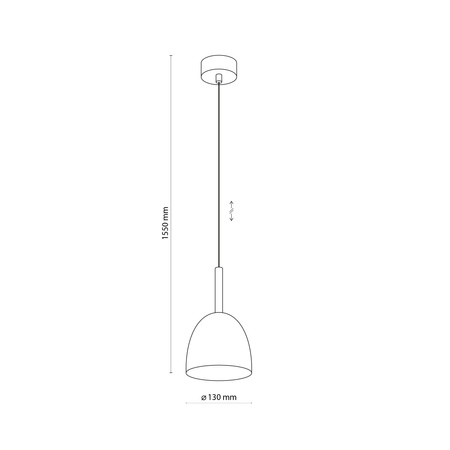 Lampa wisząca NORD Black 1xE27