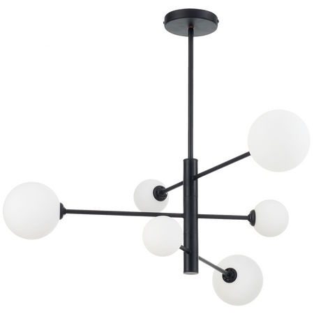 Dorado 6 lampa wisząca czarna LP-002/6P BK