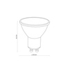 ŻARÓWKA GU10 BLACK 5W WARM WHITE 3000 K