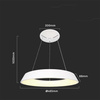 Oprawa Zwieszana V-TAC 48W LED TRIAC Biała VT-7755 3000K 5000lm