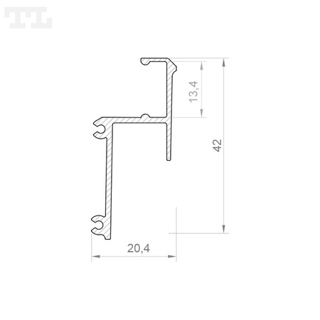 LED GK4-1 Profil 3000 mm biały lakierowany (nr kat 9640116)