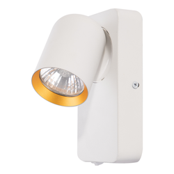 Andy Kinkiet 1xGU10 Biały + Złoty