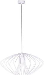 Dekoracyjna, druciana lampa wisząca do sypialni K-3407 BIAŁY z serii TIZI