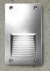 Oprawa elewacyjna ścienna   LETI 200-VP wpuszczana  szara Y LED GX53 3W 3000K