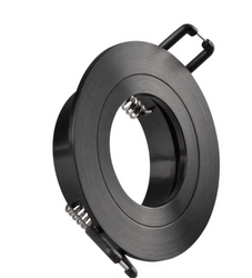 Oprawa podtynkowa FEBE okrągła czarna z oprawką GU10