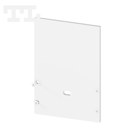 Zaślepka aluminiowa biała P23-3 + P23-4 + P23-6 z otworem (wkręty w komplecie) (nr kat 7723413)