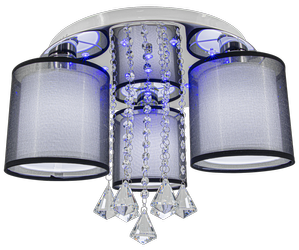 Lampa sufitowa Bella plafon 3xE14 22xLED z pilotem