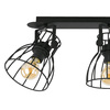 Lampa sufitowa ALANO Black 3xE27 listwa