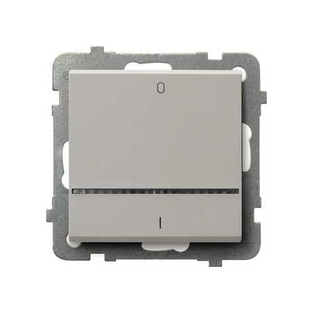 Ospel Sonata Kaszmir Łącznik dwubiegunowy z podświetleniem niebieskim ŁP-11RS/m/82