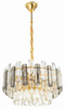 Lampa kryształowa luksusowa żyrandol Luxury  Gold Grey WSC022