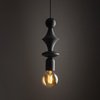 Tk Lighting TOWER BLACK lampa wisząca 1XE27