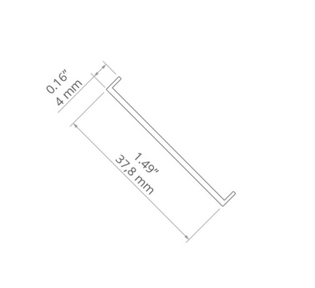 Osłona KOPRO-38 do profilu Led mleczna Kluś 1m