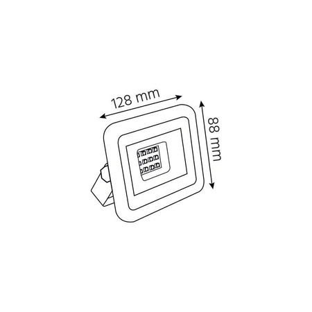 OPRAWA NAŚWIETLACZ LED RENO 20W Z CZUJKĄ RUCHU HF 6000K 1550lm czarny