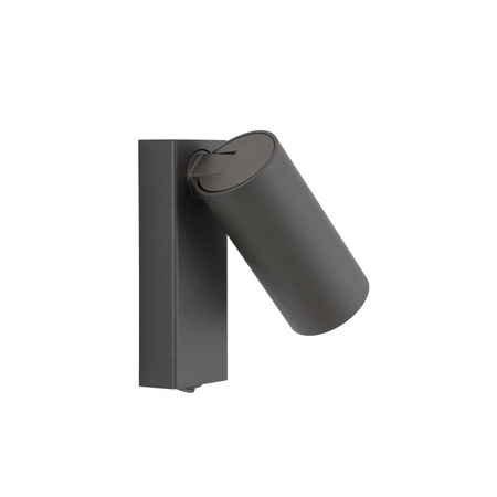 Nowodvorski Kinkiet FOURTY miniGU10 wys.17cm szer.10cm włącznik | Umbra gray 11766