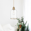 Lampa sufitowa wisząca szklana Eden słój