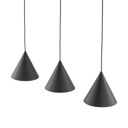 Lampa wisząca CONO Black 3xE27 S listwa