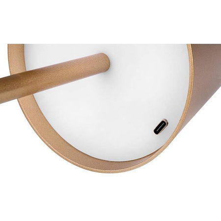 Lampa biurkowa Solio LED 4000K akumulator złota