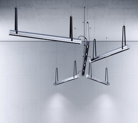 Kluś Lampa wisząca LED Tulip TU MANY ZW L=1131mm, DOT/Blenda, 43W, 4000K, DALI, INDUSTRIAL