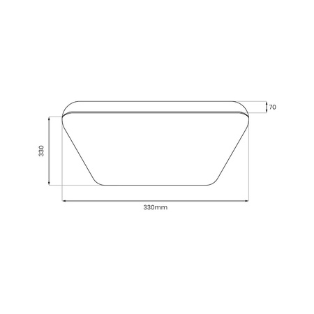 Plafon LED NEMO BLACK 17W z czujnikiem ruchu PIR