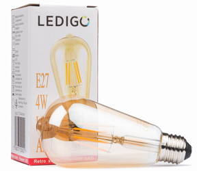 Żarówka LED E27 4W ST64 FILAMENT AMBER