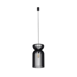 Nowodvorski Lampa wisząca KYMI BLACK A 1xE27 10573 drewniana