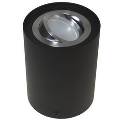 Oprawa sufitowa natynkowa czarno srebrna GU10  okrągła