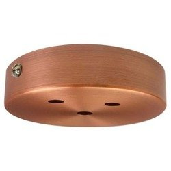 Rozeta Maskownica metalowa podsufitka okrągła potrójna miedź