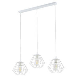 Lampa wisząca DIAMOND White 3xE27 listwa