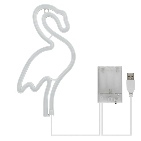 Dekoracja świetlna Neon LED "flaming", 15 x 28,5 cm