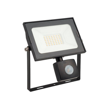 OPRAWA NAŚWIETLACZ LED RINO 30W Z CZUJKĄ PIR 6500K 2400lm czarny