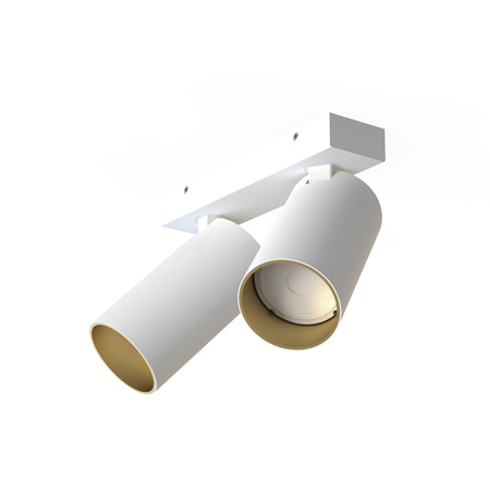 Nowodvorski Lampa sufitowa biało złota reflektor MONO