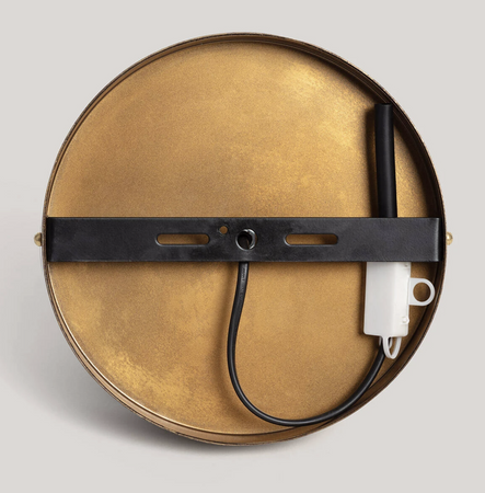 Stylowy Kinkiet z Metalu i Szkła Ishan III 1xE27 złoty