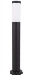 Słupek ogrodowy czarny okrągły 1xE27 lampa IP44 65cm