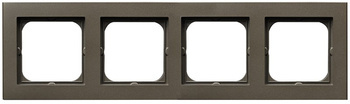 Ramka poczwórna Sonata Ospel Czekoladowy metalik