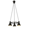 Lampa wisząca czarno-złota matowa sufitowa 3x40W More Candellux 33-71156