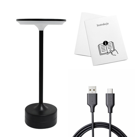 Lampka nocna TAVOLO Black