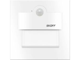 Oprawa schodowa Tango LED PIR 120º z czujnikiem ruchu i zmierzchu Skoff 1W 10V DC biały mat b. ciepła