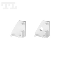 Komplet zaślepek bocznych białych P3-4 do osłonki C13 (1 szt. z otworem, 1 szt bez otworu) (nr kat 7703406)