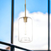 Lampa wisząca szklana przezroczysta PARIS Słój