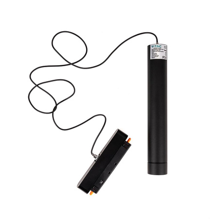 Oprawa Projektor Szynosystem SMART 48V V-TAC 8W LED CCT 30st SMART WiFi TRACKLIGHT Czarna VT-908D 2700K-6400K 700lm 3 Lata Gwarancji